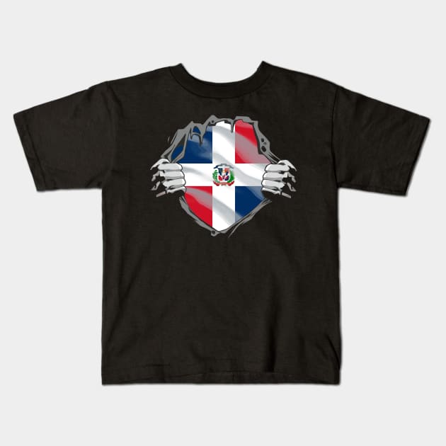 Proud Dominicana Flag, Republica dominicana gift heritage, Dominican girl Boy Friend dominicano Kids T-Shirt by JayD World